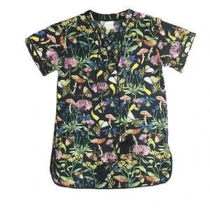 TRYB Anthropologie floral swimsuit beach cover-up fairy core whimsical